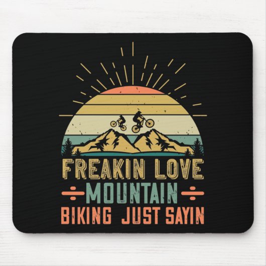MTB - Freakin Liebe Mountainbiken Mousepad (Vorne)