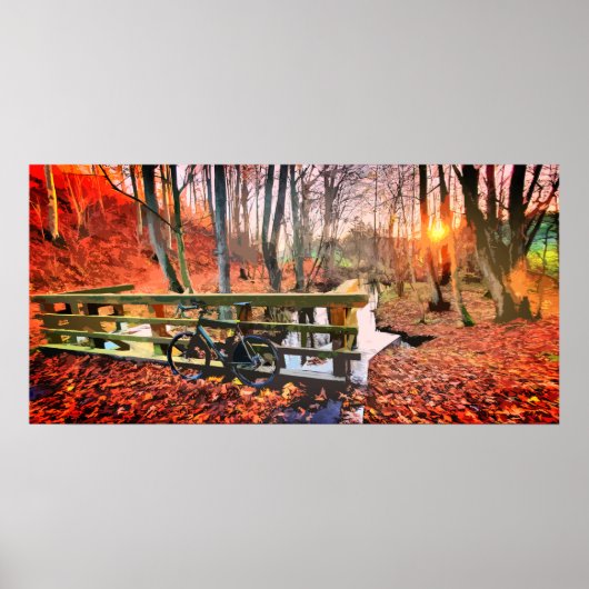 MTB Kies in Holzpastellplakaten Poster (Vorne)