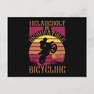 MTB - Melancholy ist nicht kompatibel Postkarte