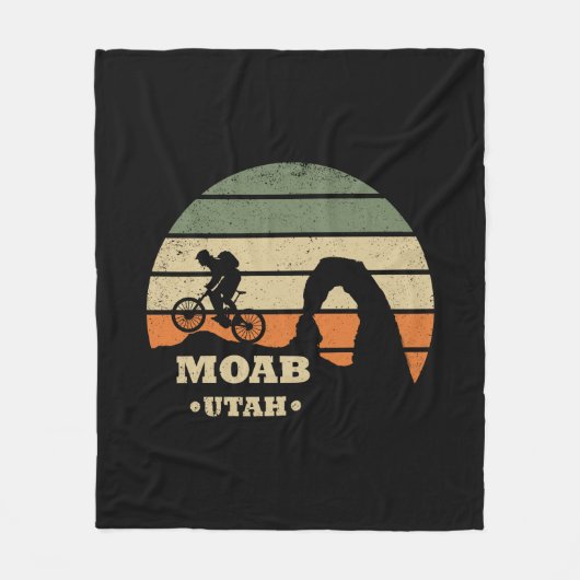 Mtb Moab - Mountainbiken in Utah Fleecedecke (Vorderseite)