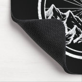 MTB Moderner Schwarzer Mountainbike-Pfad Mousepad (Ecke)