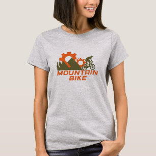 MTB Modernes Downhill-Mountainbike T-Shirt