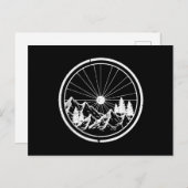 MTB Mountain Bike Trail Postkarte (Vorne/Hinten)