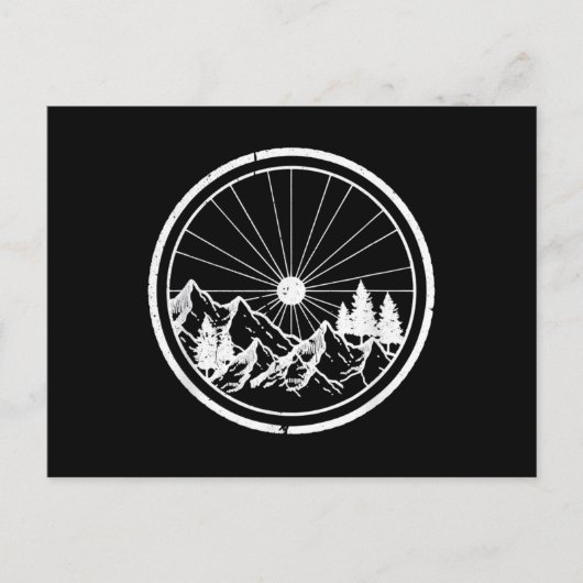 MTB Mountain Bike Trail Postkarte (Vorderseite)