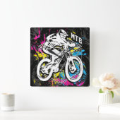 MTB Mountainbike - Mountainbike MTB Wall Clock Quadratische Wanduhr (Zuhause)