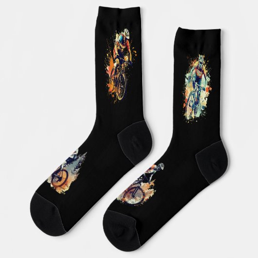 MTB Mountainbike Socks Socken (Linkes Detail)