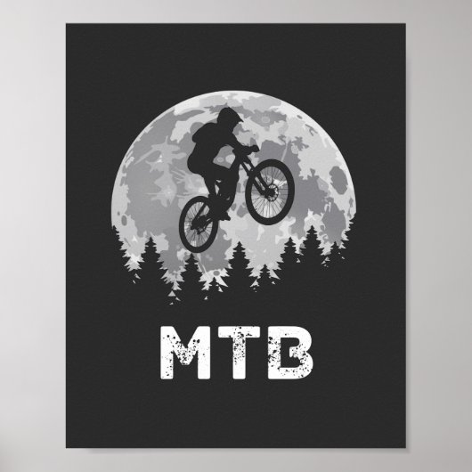 MTB Mountainbike Vintag Poster (Vorne)