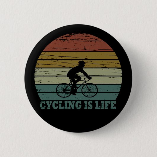 Mtb Mountainbiken Lustiges Radfahren Button (Vorderseite)