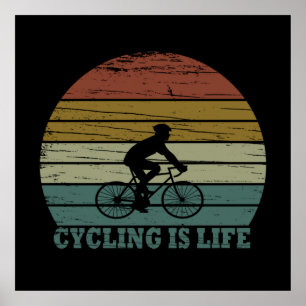 Mtb Mountainbiken Lustiges Radfahren Poster