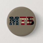 Mtb Patriotische Vintage-Amerikanische-Flagge-Moun Button (Vorderseite)