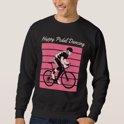 Mtb Riding Happy Pedal Dancing Sweatshirt (Vorderseite)