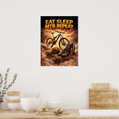 MTB-Trail-Feuerfahrt Poster (Küche)