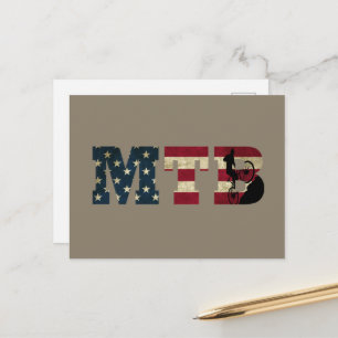 Mtb US-amerikanische Flagge Vintag Feiertagspostkarte