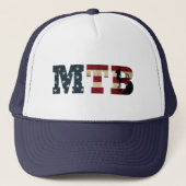 mtb usa american Not Flag Truckerkappe (Vorderseite)