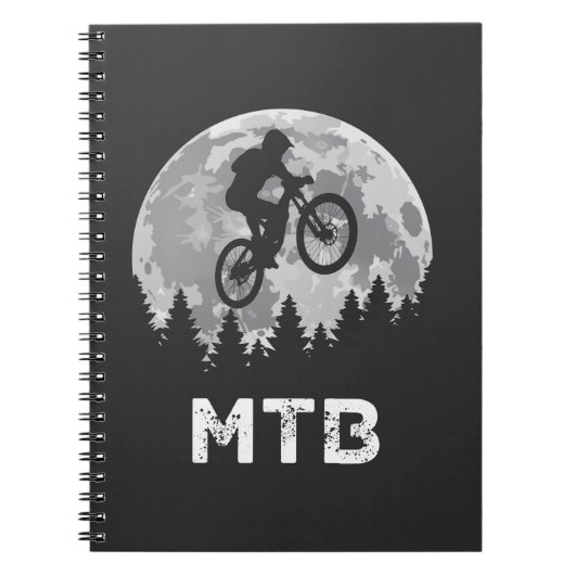 MTB Vintages Mountainbiken Notizblock (Vorderseite)