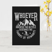 MTB - Wer das Fahrrad erfunden hat Karte (Gelbe Blume)