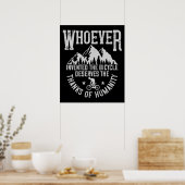 MTB - Wer das Fahrrad erfunden hat Poster (Küche)
