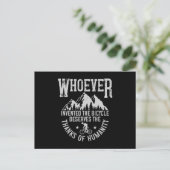 MTB - Wer das Fahrrad erfunden hat Postkarte (Stehend Vorderseite)
