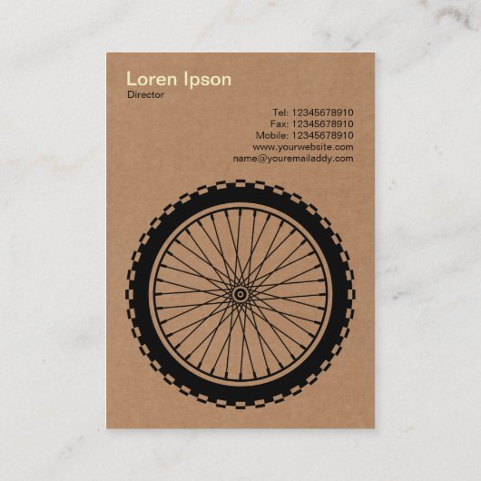 MTB Wheel - Pappe Visitenkarte (Rückseite)
