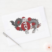 MTCHS-Dragon-Logo Rechteckiger Aufkleber (Umschlag)