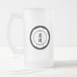 MTG Judo-Verein - mattierte Bier-Tasse Mattglas Bierglas