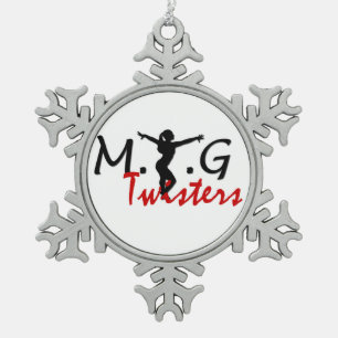 MTG Twisters-Zinn-Schneeflocke Schneeflocken Zinn-Ornament