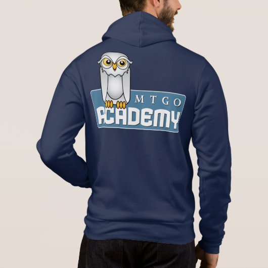 MTGO HochschulFleece Reißverschluss-Oben Hoodie (Rückseite)