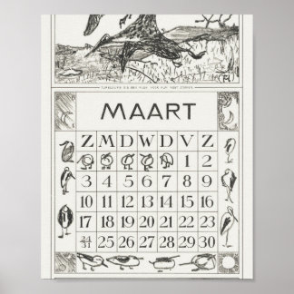 Mtheo van hoytema - Kalender - Helden Art - Abkomm Poster