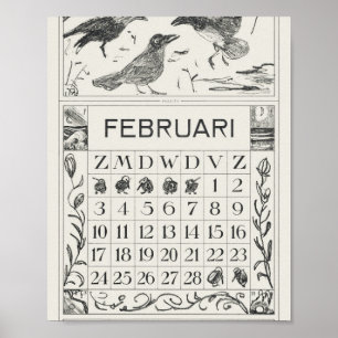 Mtheo van hoytema - kalender - herons kunst - Über Poster