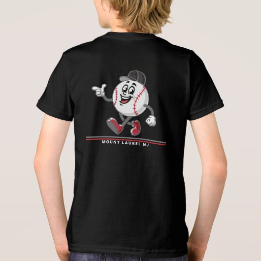 MTL-Baseball-Typ Tri-Blend Shirt (Rückseite)