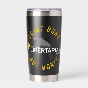 MTLP druckt Waffen ohne Geld Tasse Thermobecher