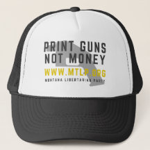 MTLP Print Guns Not Money Trucker Hat