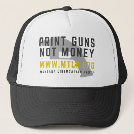 MTLP Print Guns Not Money Trucker Hat Truckerkappe