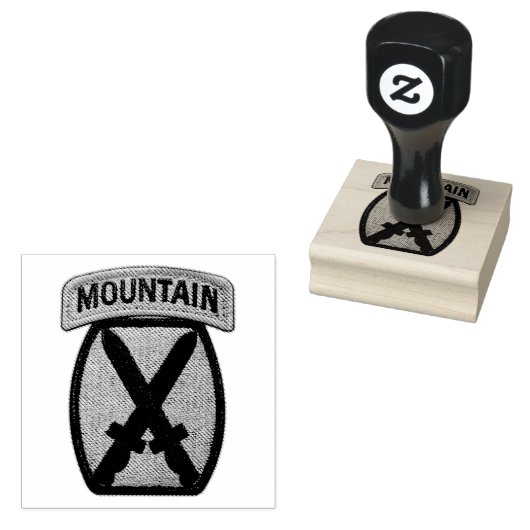 MTN DivMD Mountain Division Gummistempel (Stempel)