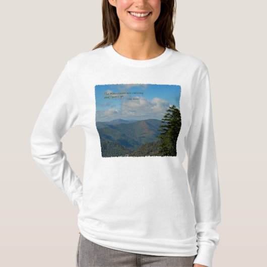 Mtns nennen… /Rauchiges Mtns T-Shirt (Vorderseite)