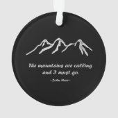 Mtns nennen,/Snowy-Blizzard Schablone Ornament (Rückseite)