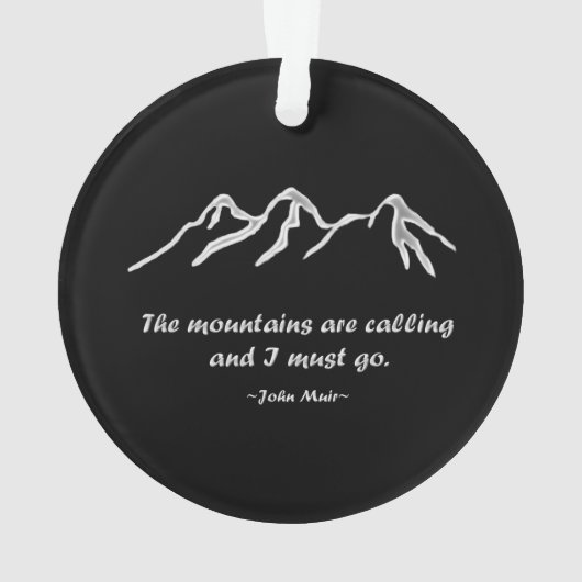 Mtns nennen,/Snowy-Blizzard Schablone Ornament (Rückseite)