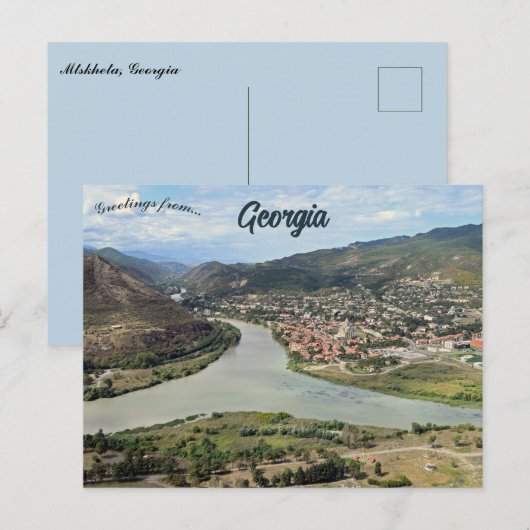 Mtskheta Georgien Postkarte (Vorne/Hinten)