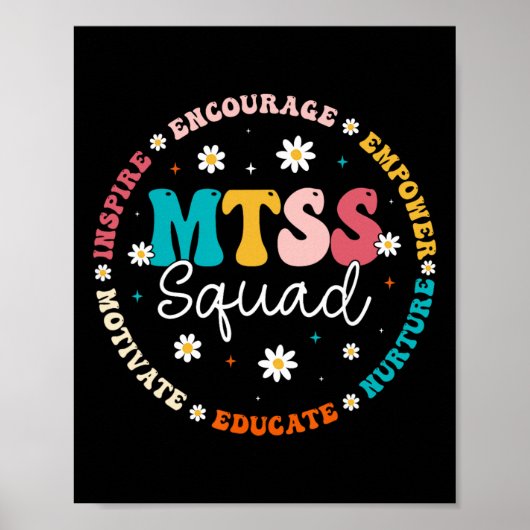 Mtss Squad - Lehrerleben Schulberater Berater Poster (Vorne)
