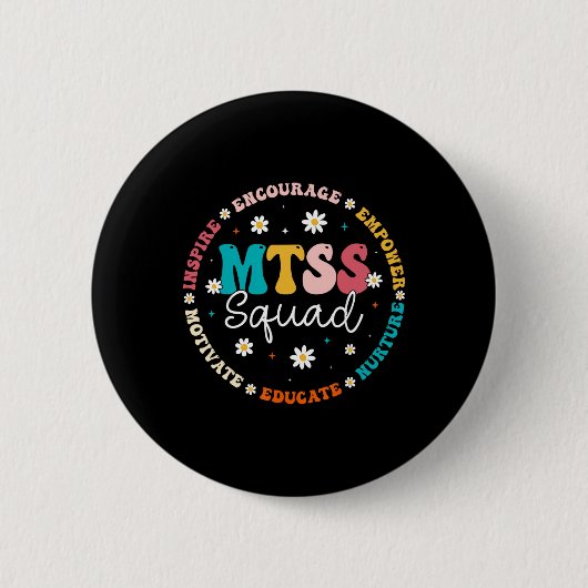 Mtss Squad - Lehrerleben Schulberater Beratung Button (Vorderseite)