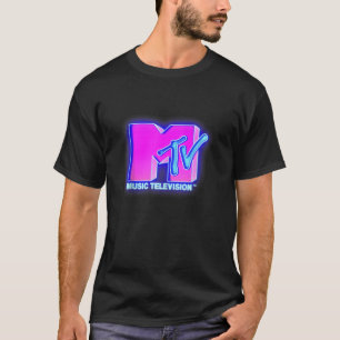 MTV Bright Neon Glow Logo Retro Tank Top