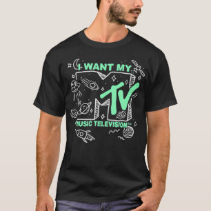MTV Ich Wollte mein MTV Doodle Logo T-Shirt