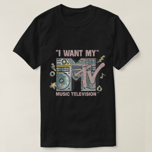 Mtv Ich Wollte mein Retro Boombox.png T-Shirt (Design vorne)