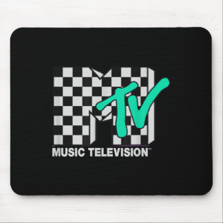 MTV Kariertes Blau Music Television Mousepad
