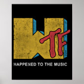 MTV WTF Funny Design Poster (Vorne)