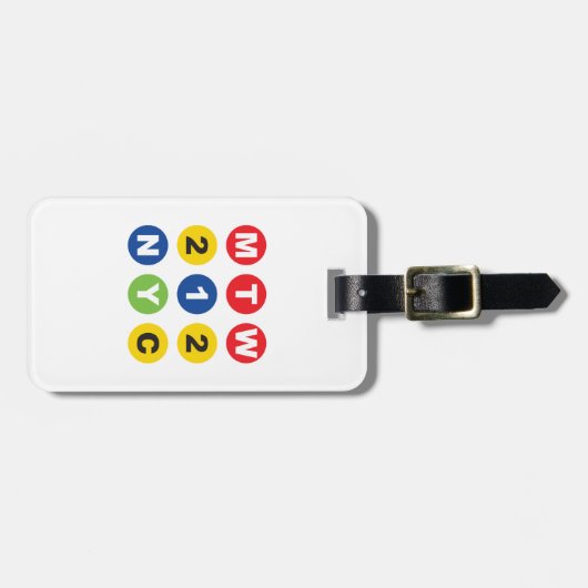 MTW logo Gepäckanhänger (Vorderseite horizontal)