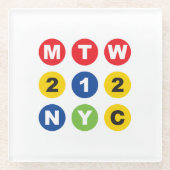 MTW logo  Glasuntersetzer (Vorderseite)