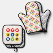 MTW logo  Ofenhandschuh & Topflappen-Set (Vorderseite/Rückseite)