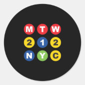 MTW Logo Runder Aufkleber (Vorderseite)