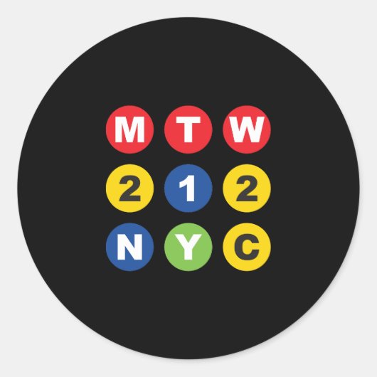 MTW Logo Runder Aufkleber (Vorderseite)